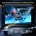 Elevate Your Entertainment Experience with the HY300 Ultra 4K Android Projector - The Ultimate Home Theater Solution with Wifi6 and BT5.4!