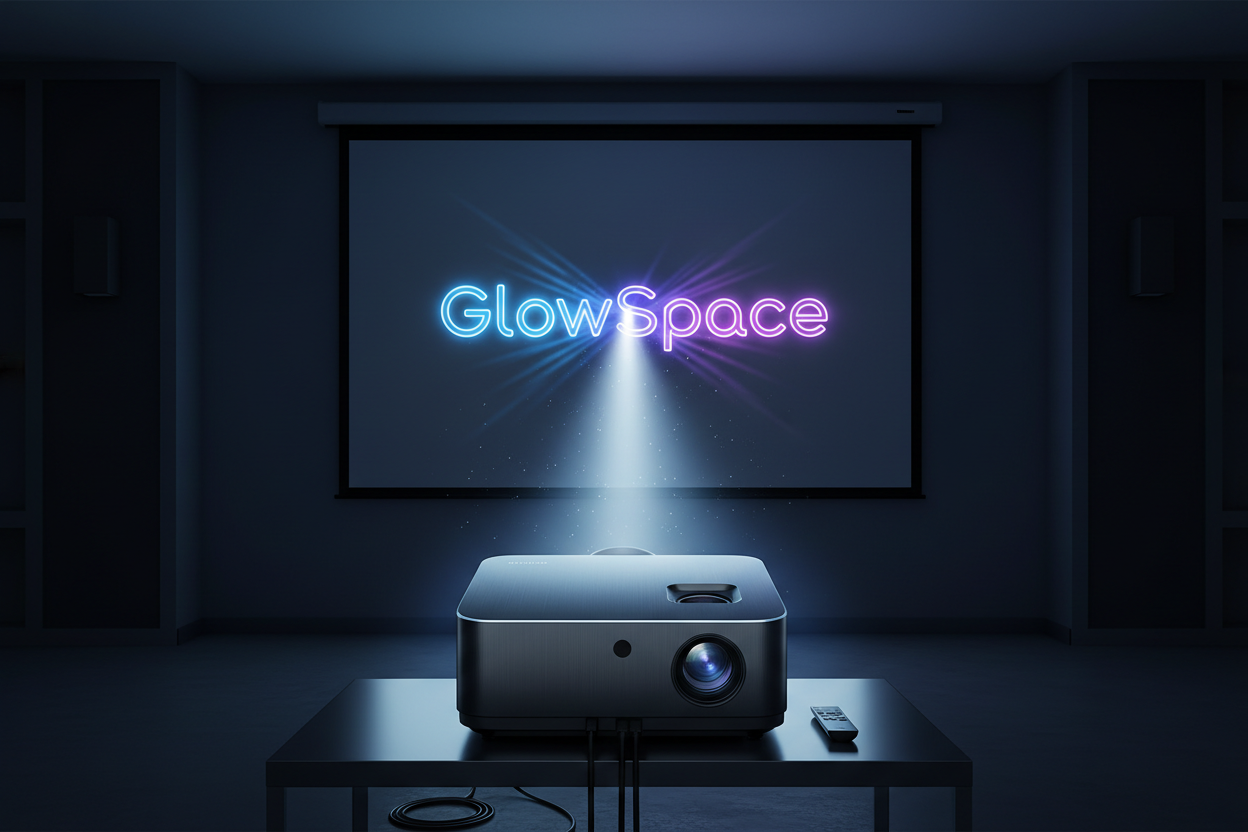 my projector project our logo